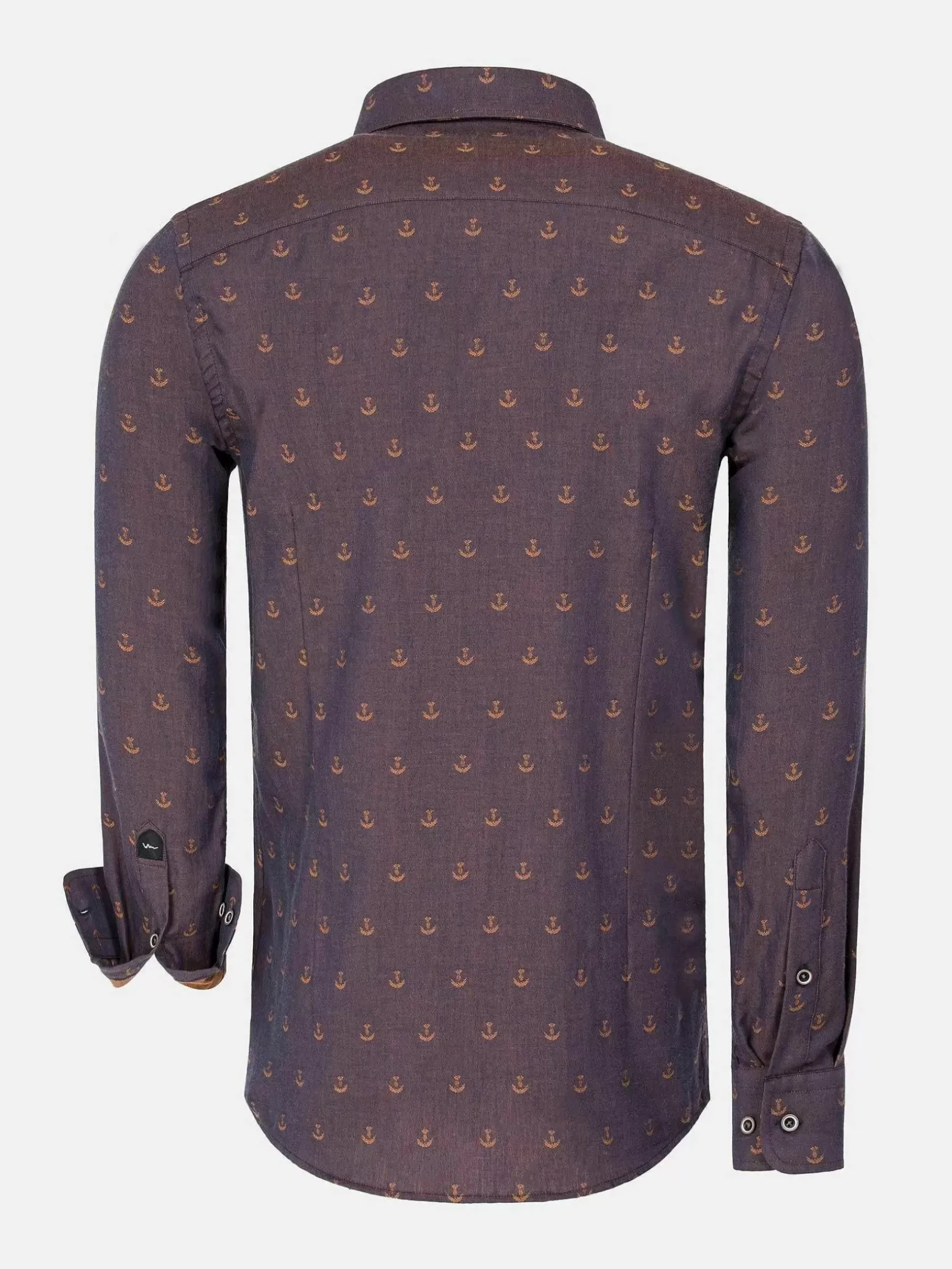 Wam Denim Overhemd Lange Mouwen|Overhemd Lange Mouw 75674 Cormes Navy