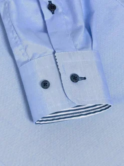 Wam Denim Overhemd Lange Mouwen|Overhemd Lange Mouw 75698 Cruise Light Blue