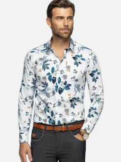 Wam Denim Overhemd Lange Mouwen|Overhemd Lange Mouw 75670 Evander White