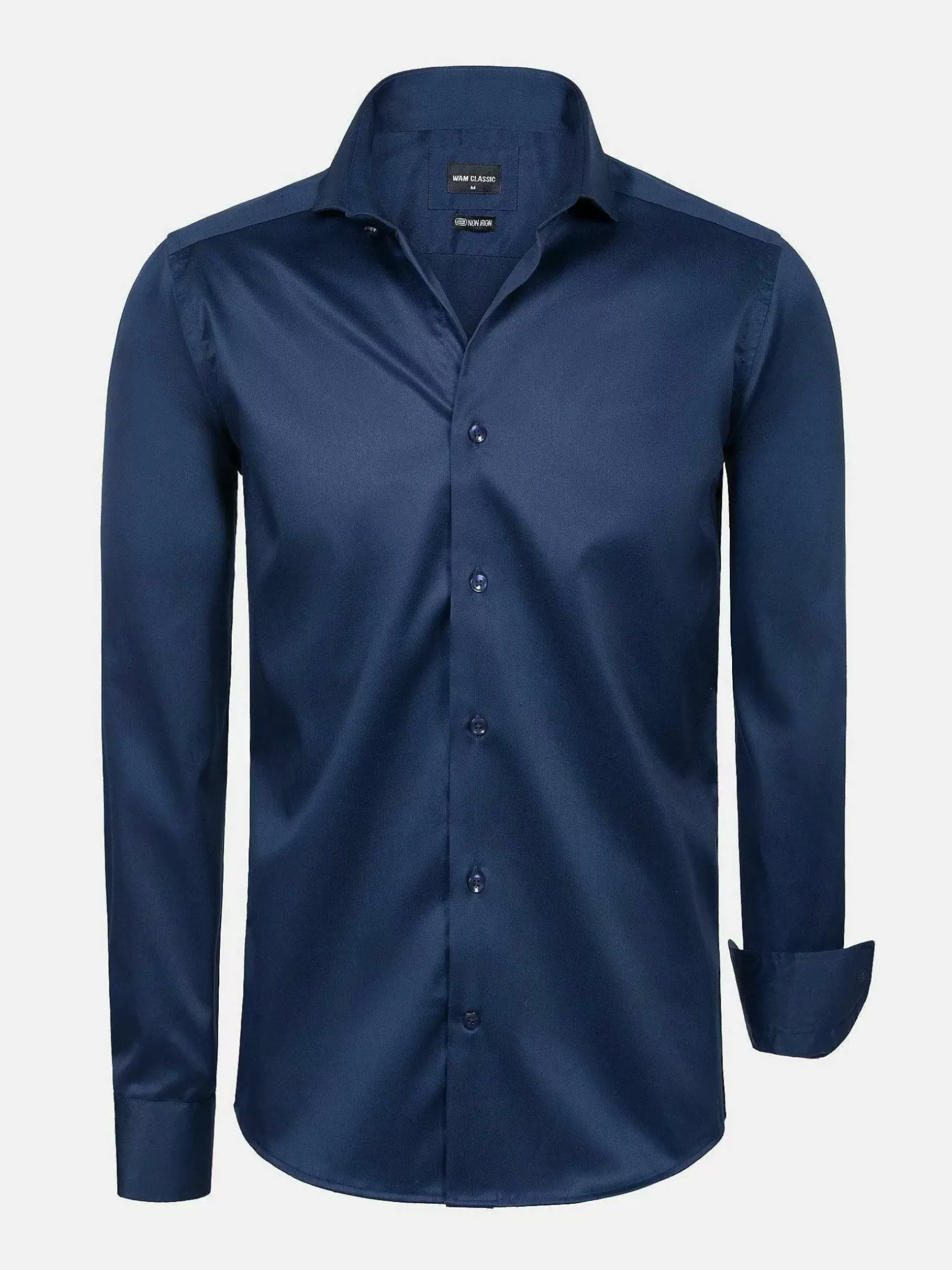 Wam Denim Overhemd Lange Mouwen|Overhemd Lange Mouw 75665 Harvery Specter Navy