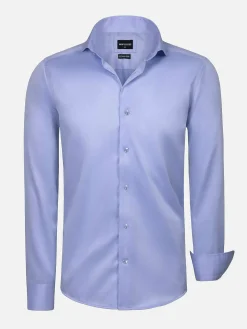 Wam Denim Overhemd Lange Mouwen|Overhemd Lange Mouw 75665 Harvery Specter Light Blue