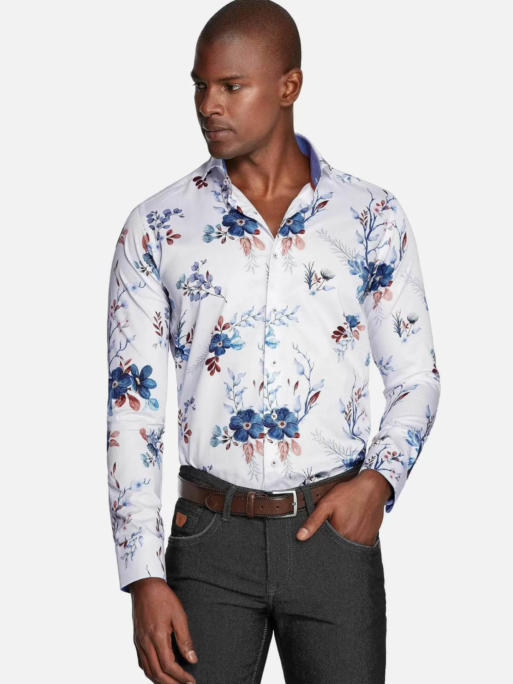 Wam Denim Overhemd Lange Mouwen|Overhemd Lange Mouw 75701 Herbeumont White