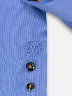 Wam Denim Overhemd Lange Mouwen|Overhemd Lange Mouw 75699 Karls Blue