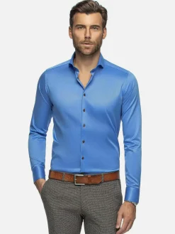 Wam Denim Overhemd Lange Mouwen|Overhemd Lange Mouw 75699 Karls Blue