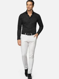Wam Denim Overhemd Lange Mouwen|Overhemd Lange Mouw 75675 Lonval Black