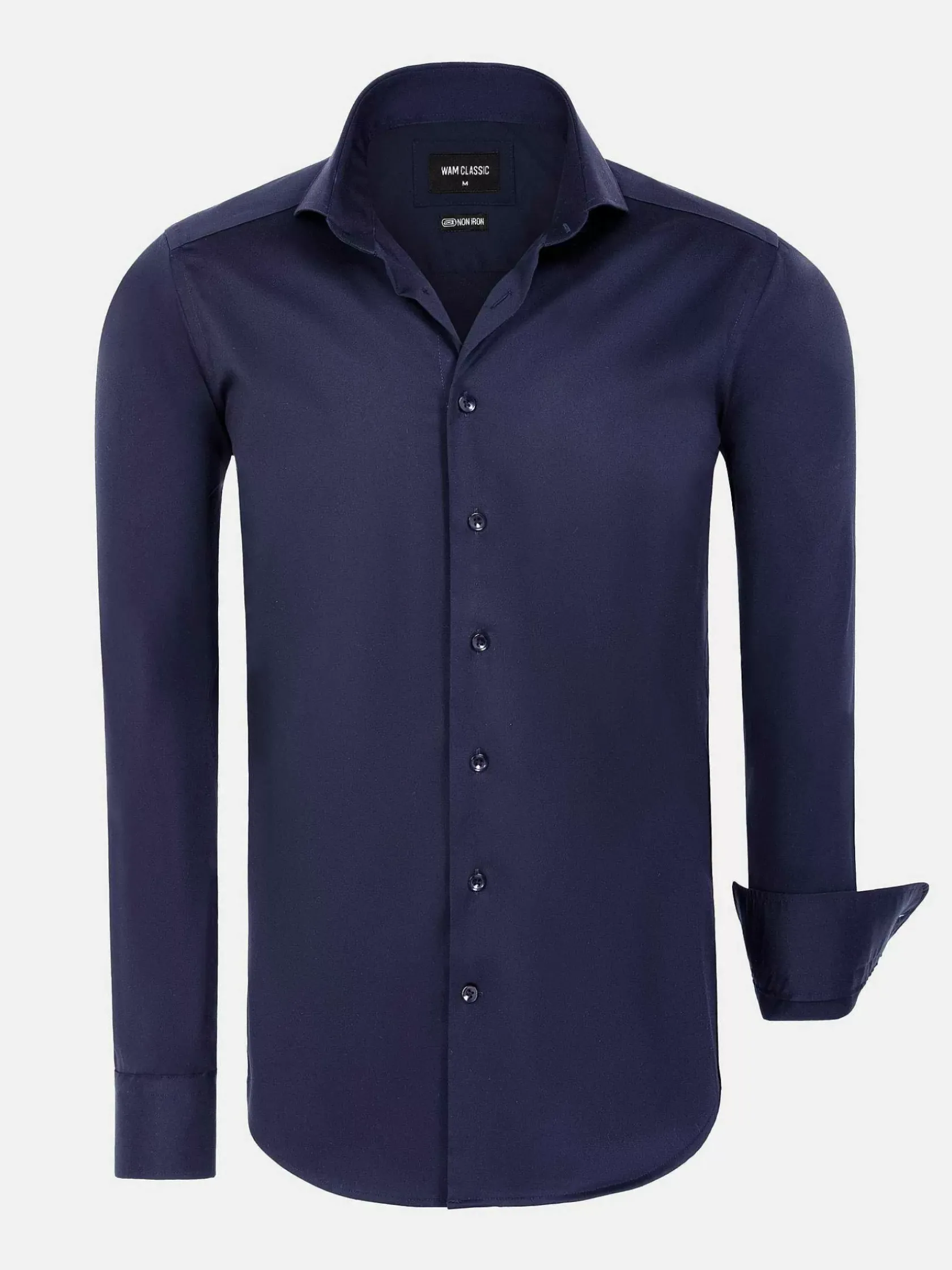 Wam Denim Overhemd Lange Mouwen|Overhemd Lange Mouw 75711 Monsebo Navy