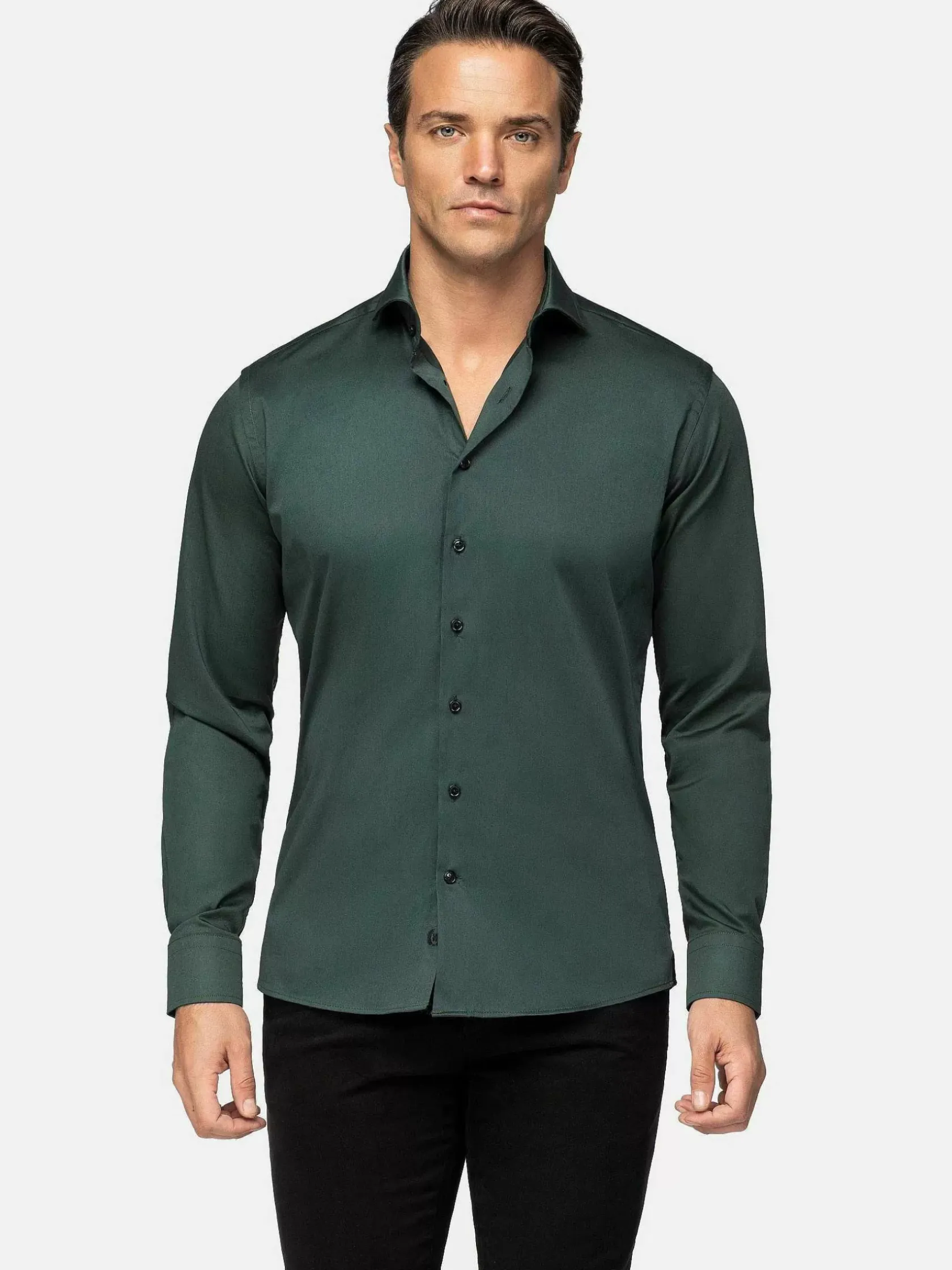 Wam Denim Overhemd Lange Mouwen|Overhemd Lange Mouw 75716 Morebo Green