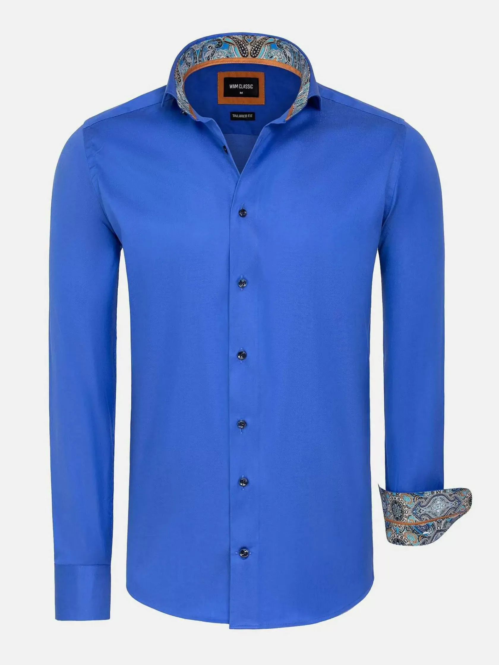 Wam Denim Overhemd Lange Mouwen|Overhemd Lange Mouw 75694 Murial Blue