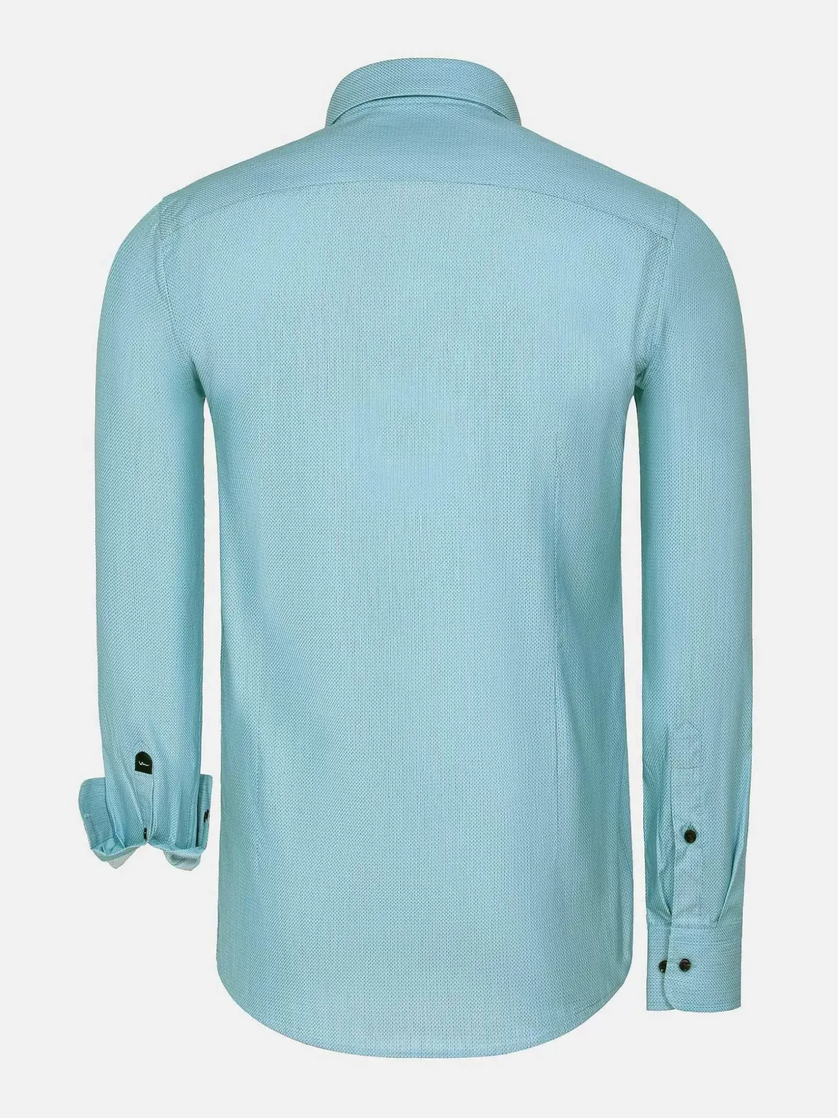 Wam Denim Overhemd Lange Mouwen|Overhemd Lange Mouw 75694 Murial Turquoise