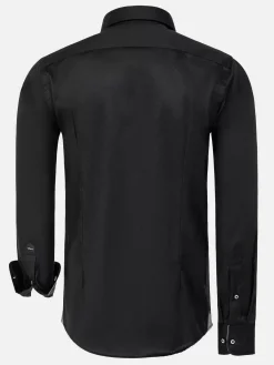 Wam Denim Overhemd Lange Mouwen|Overhemd Lange Mouw 75679 Pavel Black