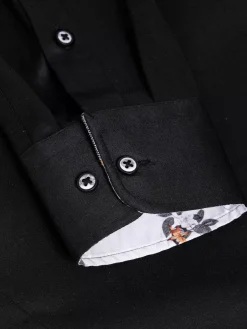 Wam Denim Overhemd Lange Mouwen|Overhemd Lange Mouw 75679 Pavel Black
