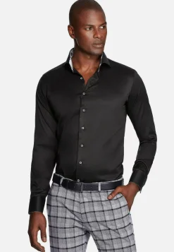 Wam Denim Overhemd Lange Mouwen|Overhemd Lange Mouw 75679 Pavel Black