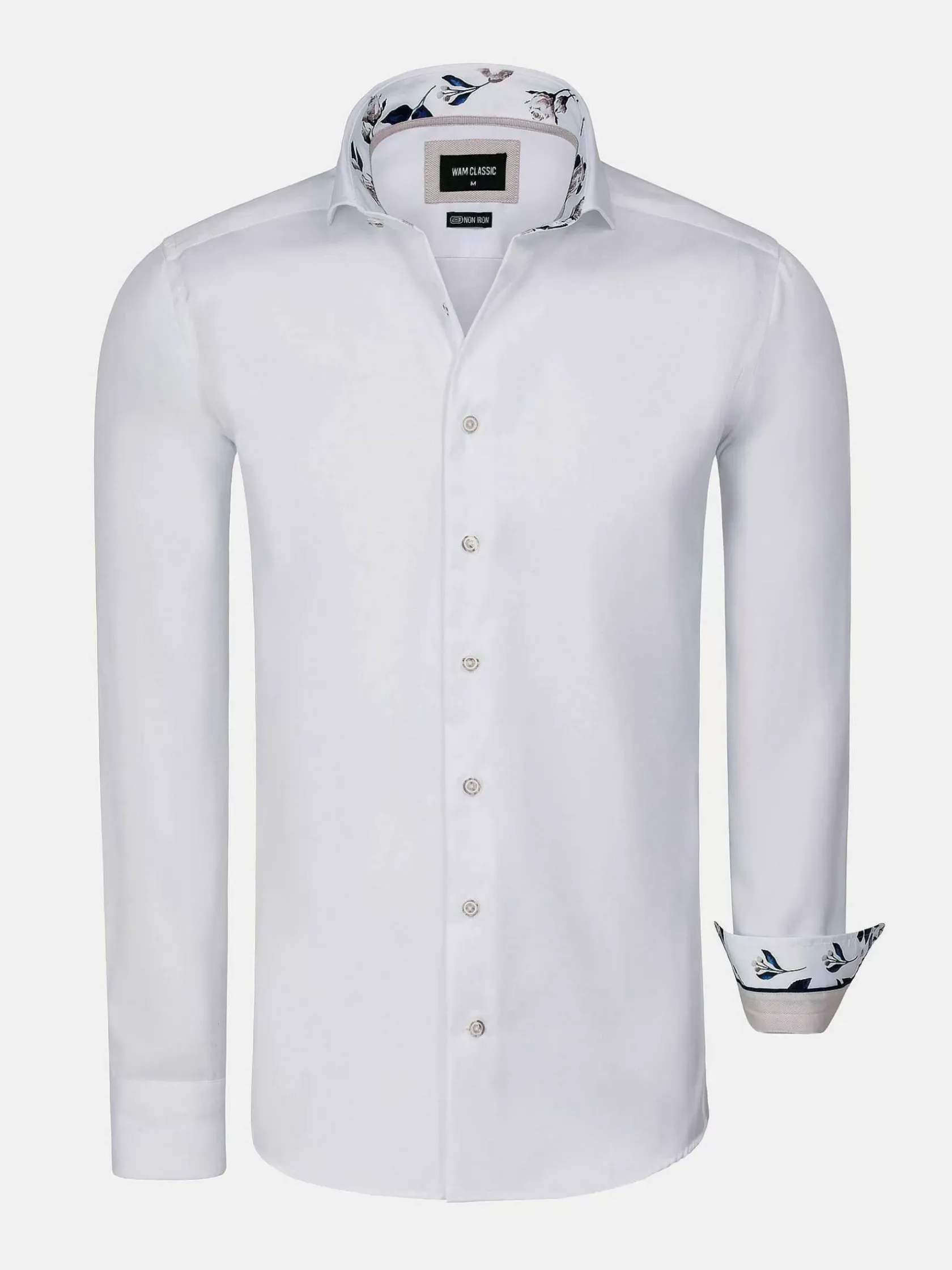 Wam Denim Overhemd Lange Mouwen|Overhemd Lange Mouw 75679 Pavel White