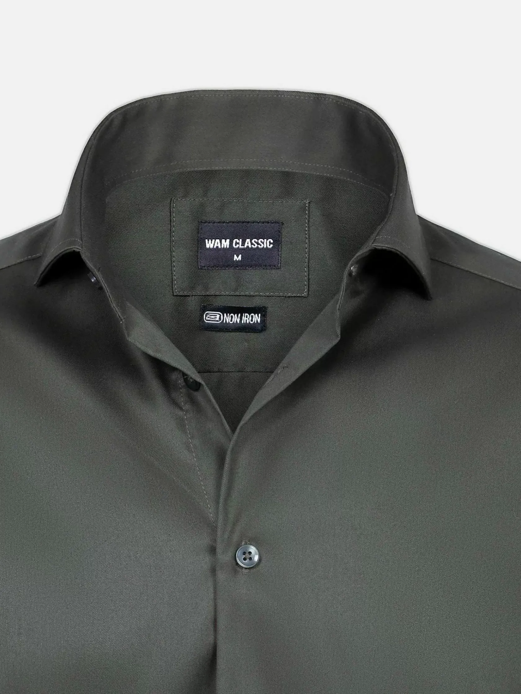 Wam Denim Overhemd Lange Mouwen|Overhemd Lange Mouw 75665 Pelle Dark Green