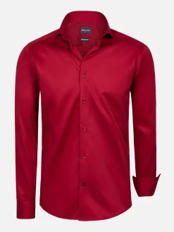 Wam Denim Overhemd Lange Mouwen|Overhemd Lange Mouw 75665 Pelle Red