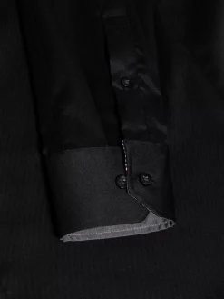 Wam Denim Overhemd Lange Mouwen|Overhemd Lange Mouw 75720 Perth Black