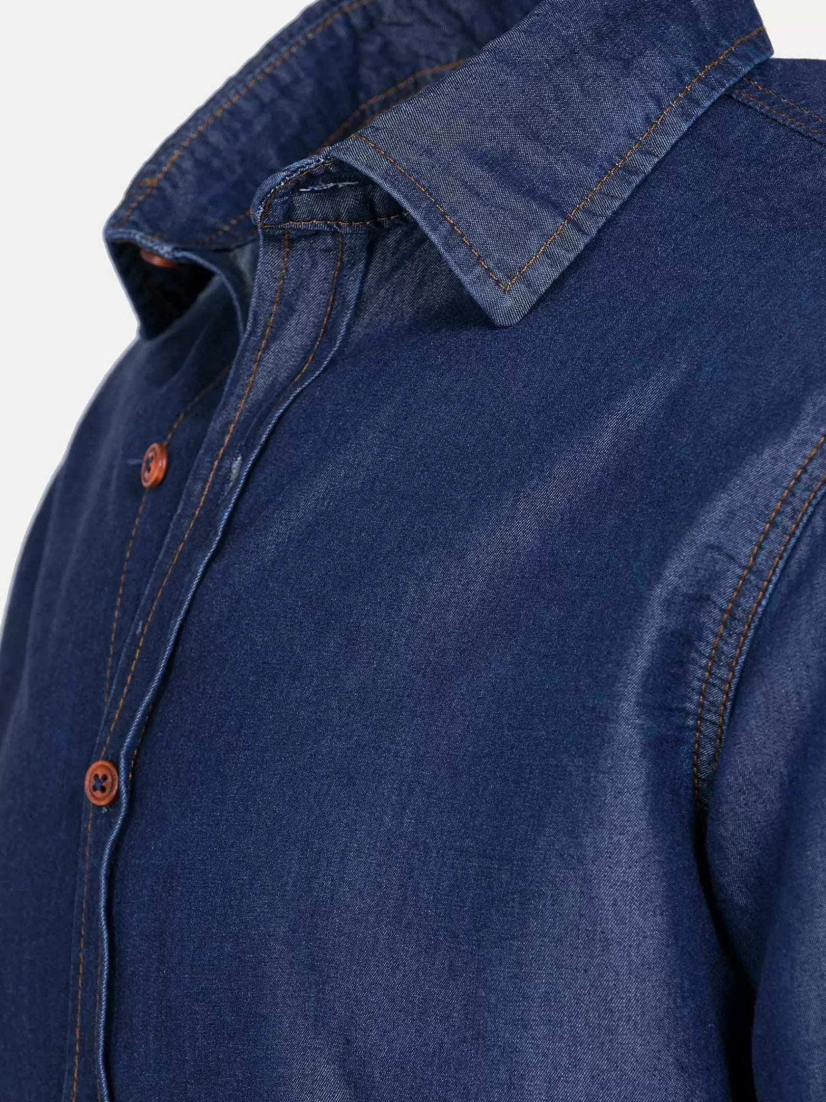 Wam Denim Overhemd Lange Mouwen|Overhemd Lange Mouw 75664 Potamos Navy