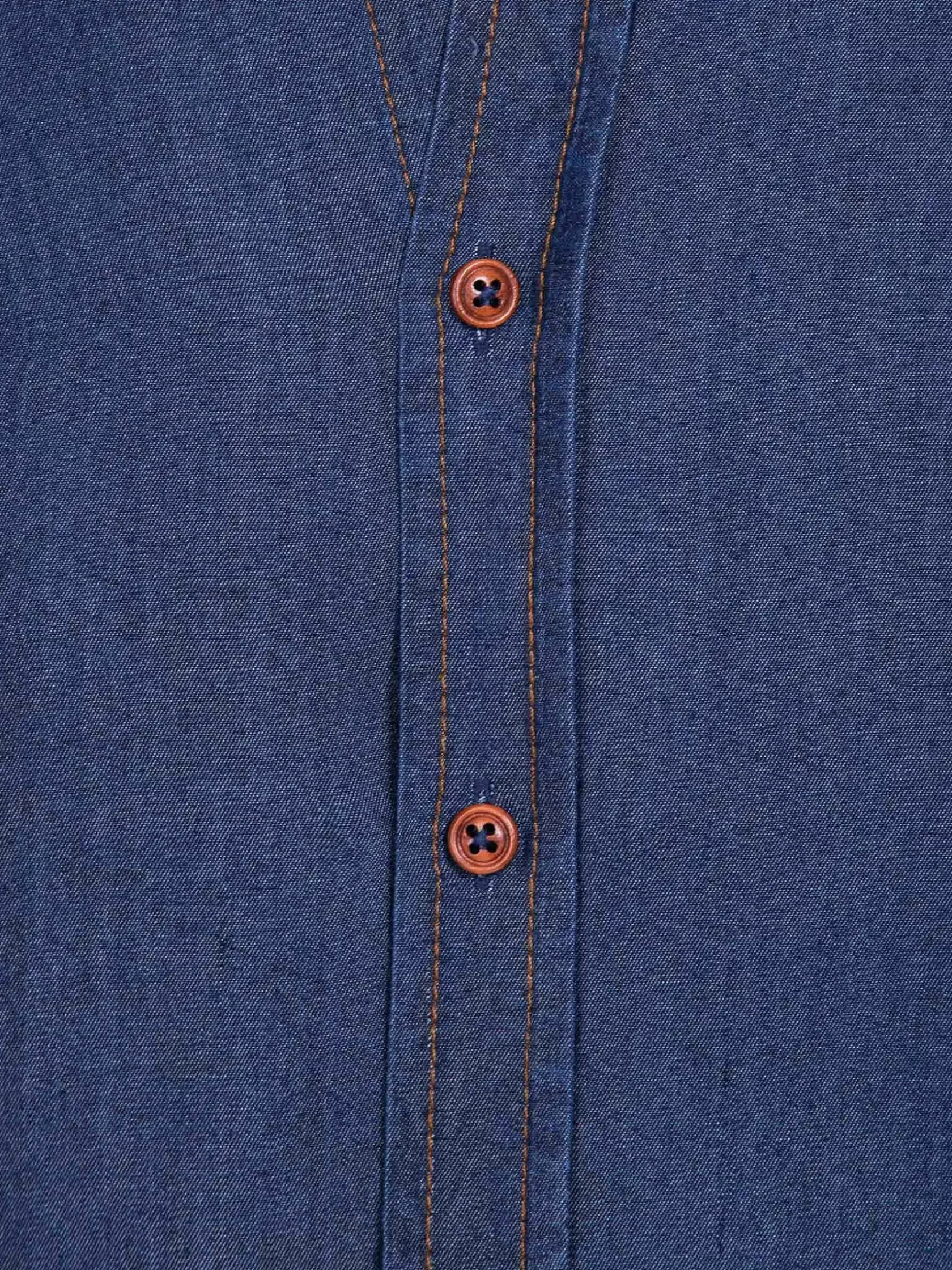 Wam Denim Overhemd Lange Mouwen|Overhemd Lange Mouw 75664 Potamos Navy