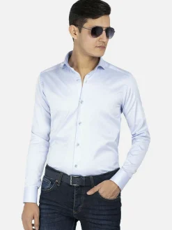 Wam Denim Overhemd Lange Mouwen|Overhemd Lange Mouw Prato 75563 Light Blue