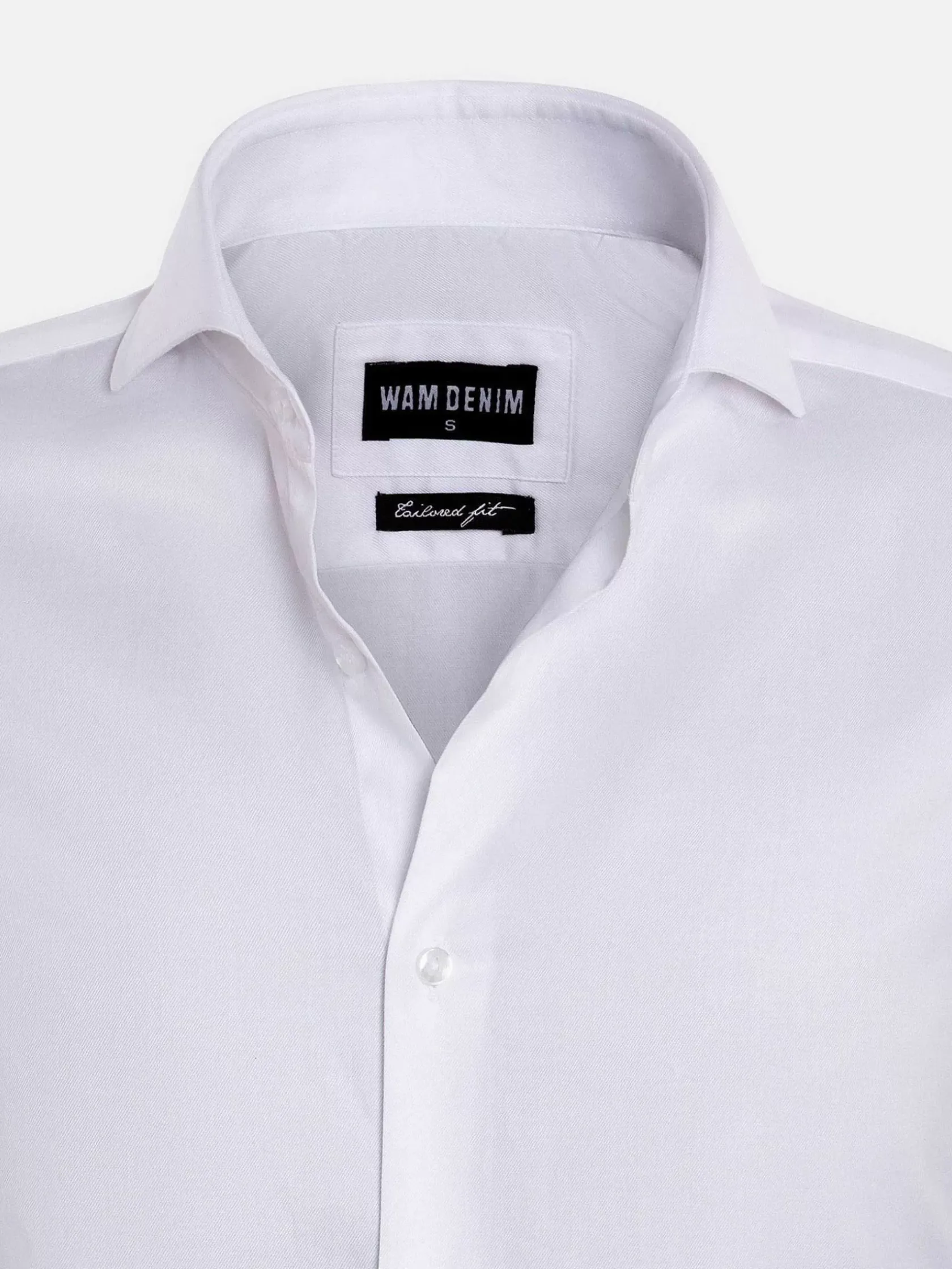 Wam Denim Overhemd Lange Mouwen|Overhemd Lange Mouw Prato 75563 White