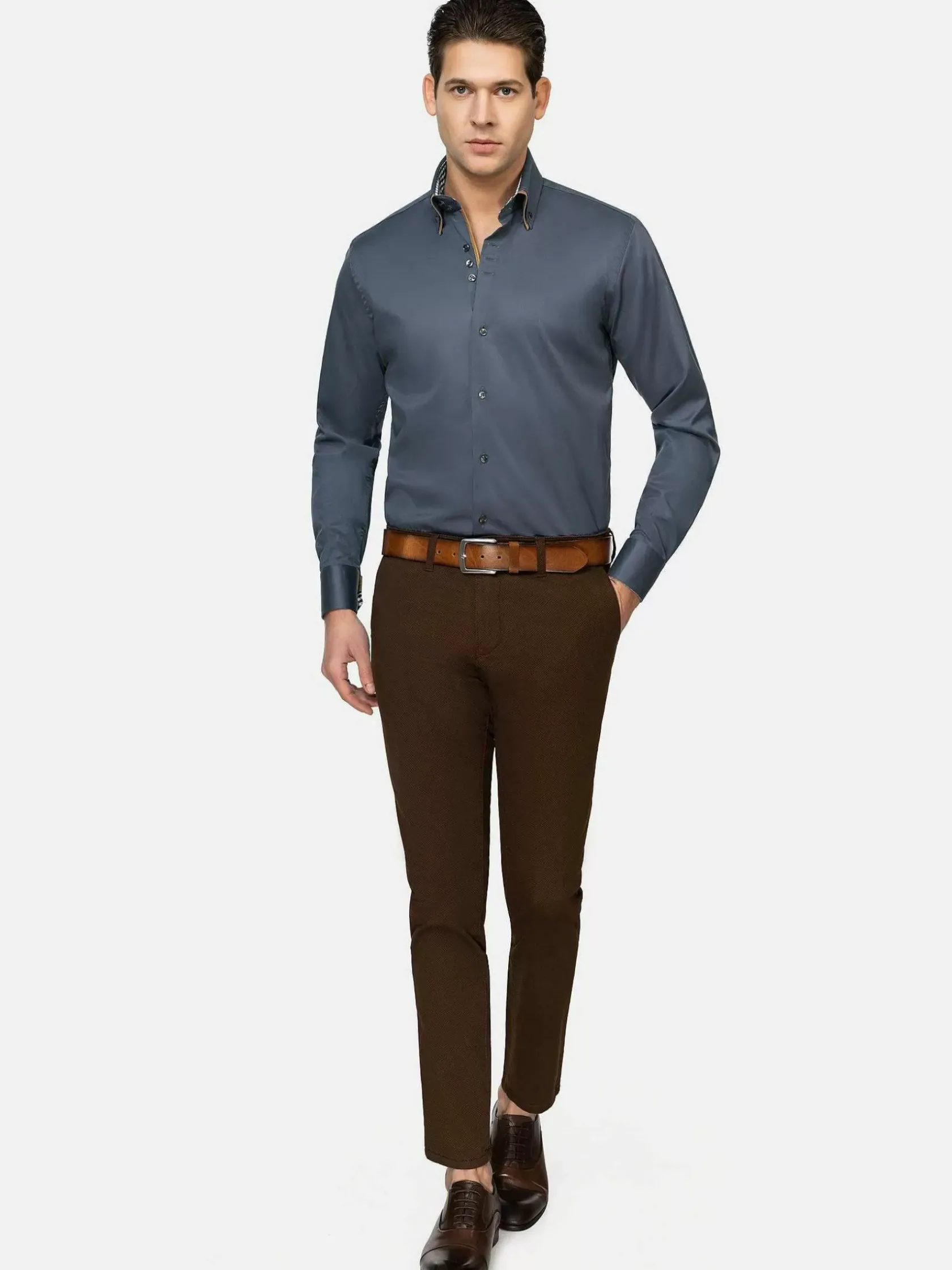 Wam Denim Overhemd Lange Mouwen|Overhemd Lange Mouw Roma 75428