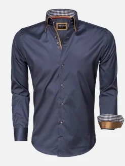 Wam Denim Overhemd Lange Mouwen|Overhemd Lange Mouw Roma Anthracite