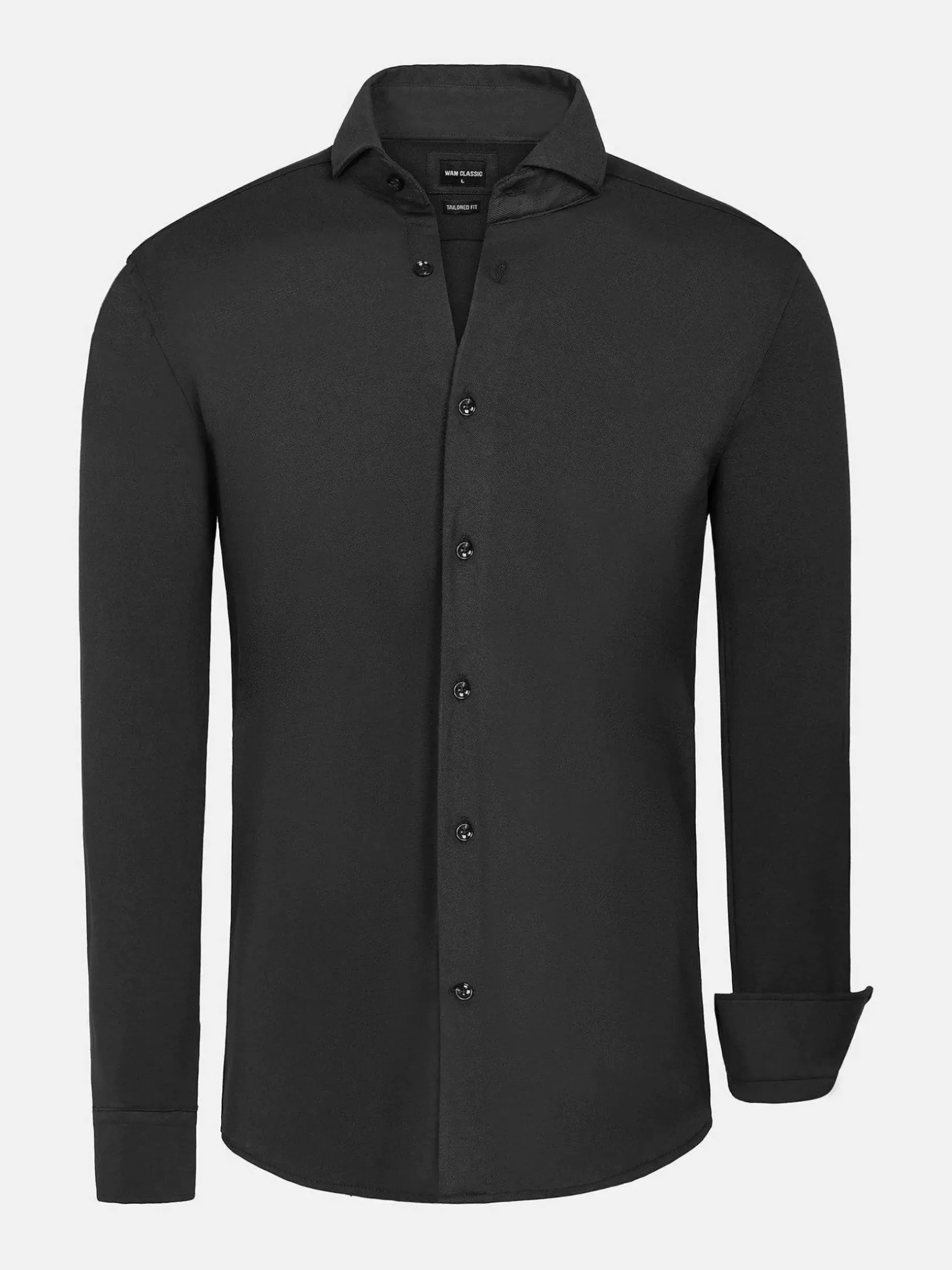Wam Denim Overhemd Lange Mouwen|Overhemd Lange Mouw 75660 Sella Black