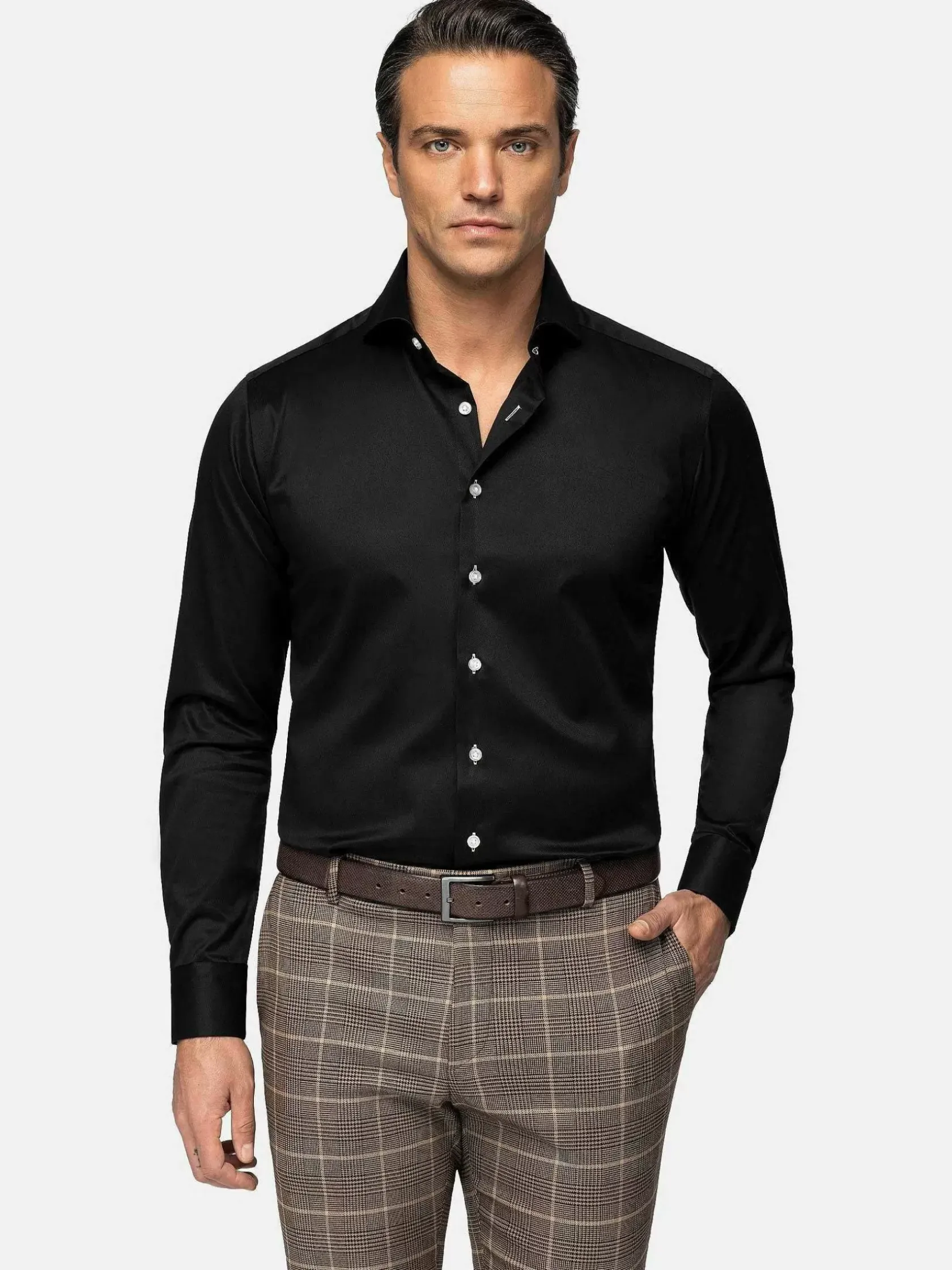 Wam Denim Overhemd Lange Mouwen|Overhemd Lange Mouw 75718 Sydney Black