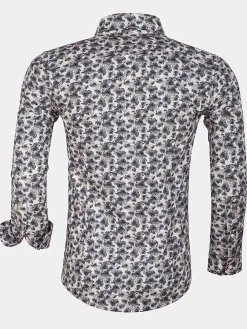 Wam Denim Overhemd Lange Mouwen|Overhemd Lange Mouw White Dark Grey