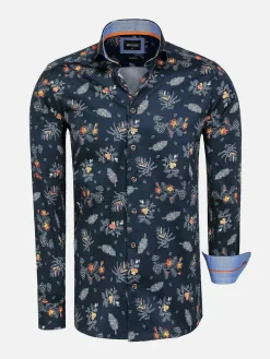 Wam Denim Overhemd Lange Mouwen|Overhemd 75581 Siracusa Navy