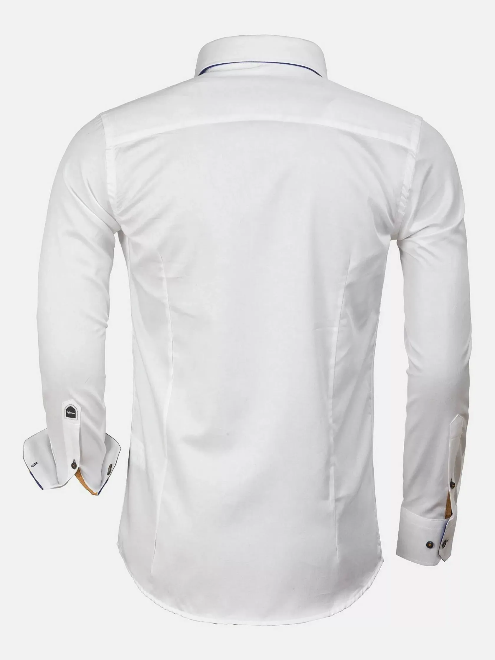 Wam Denim Overhemd Lange Mouwen|Overhemd 75488 Todi White