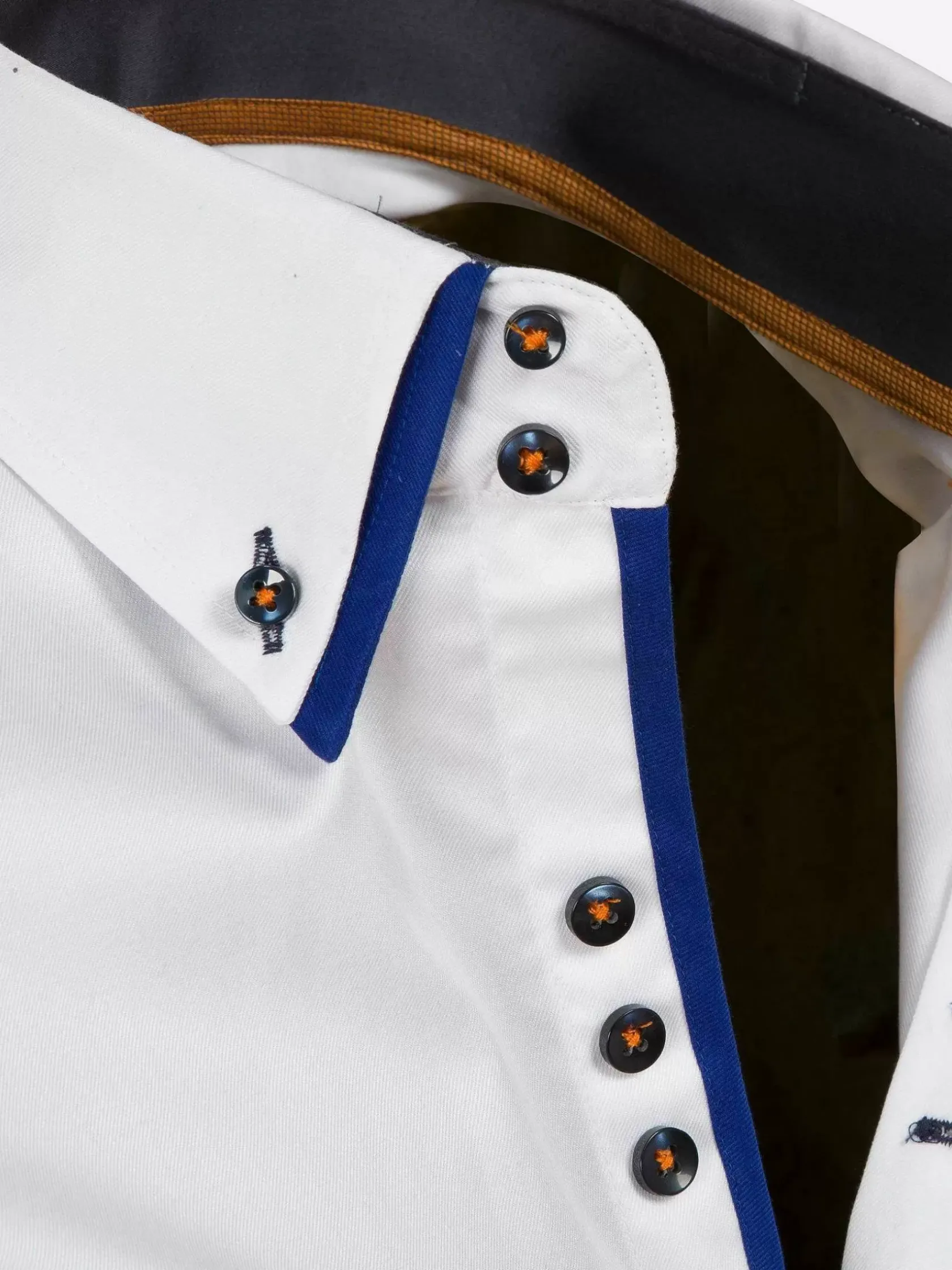 Wam Denim Overhemd Lange Mouwen|Overhemd 75488 Todi White