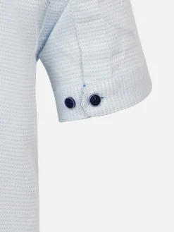 Wam Denim Overhemd Korte Mouwen|Owen Tailored Fit White Overhemd Korte Mouw