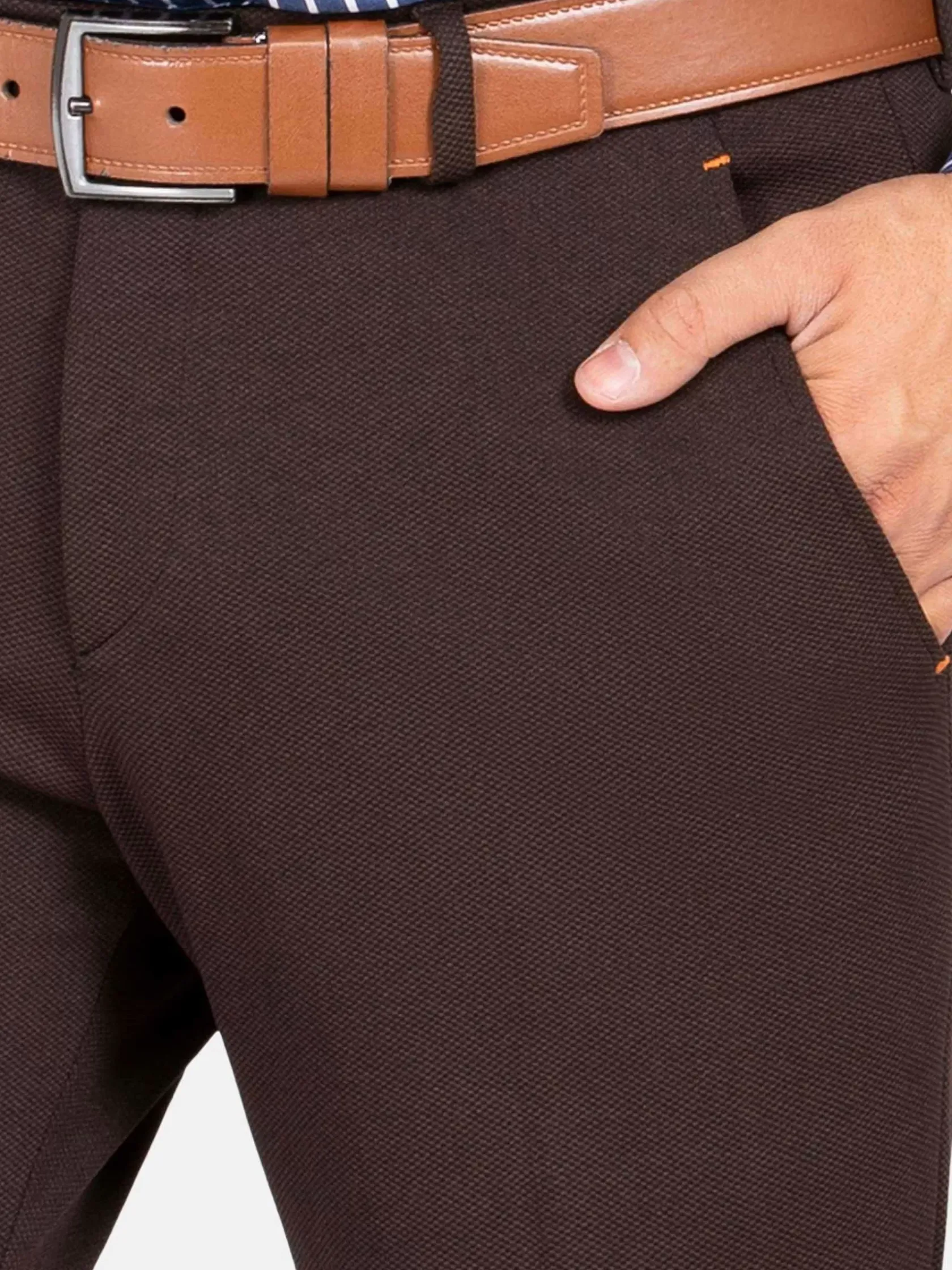 Wam Denim Pantalons|Pantalon 72200 Bonem Brown