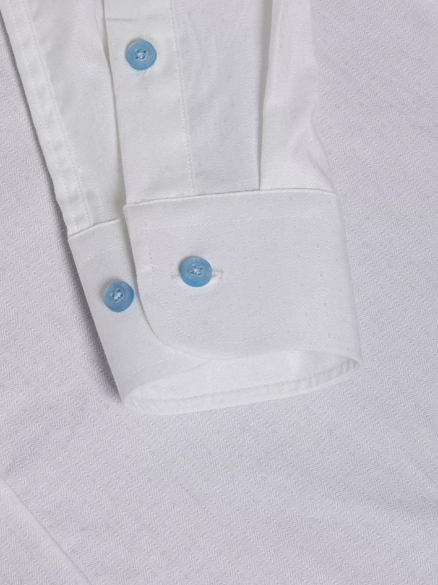 Wam Denim Overhemd Lange Mouwen|Pearl Solid White Overhemd Lange Mouw
