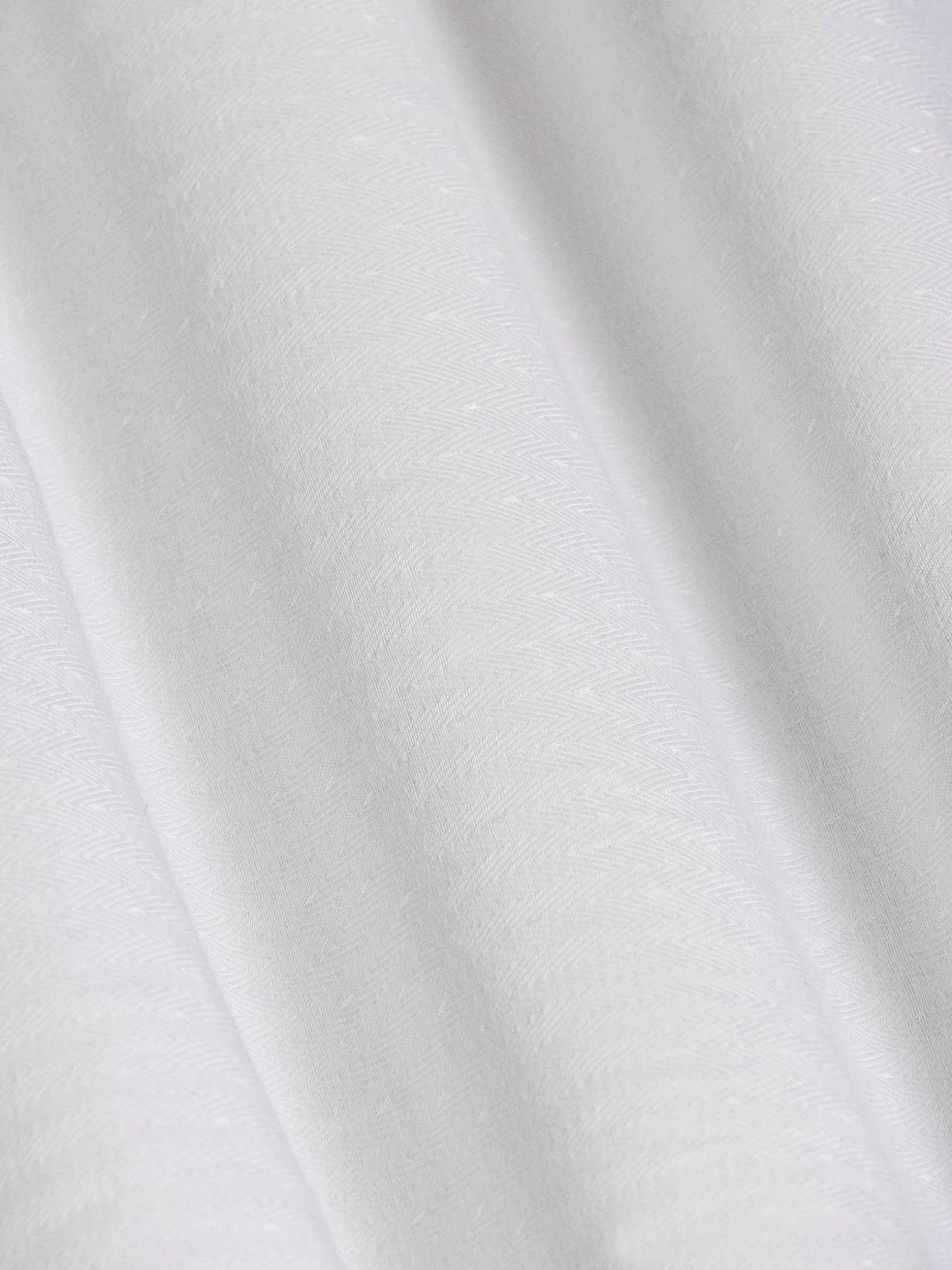 Wam Denim Overhemd Lange Mouwen|Pearl Solid White Overhemd Lange Mouw