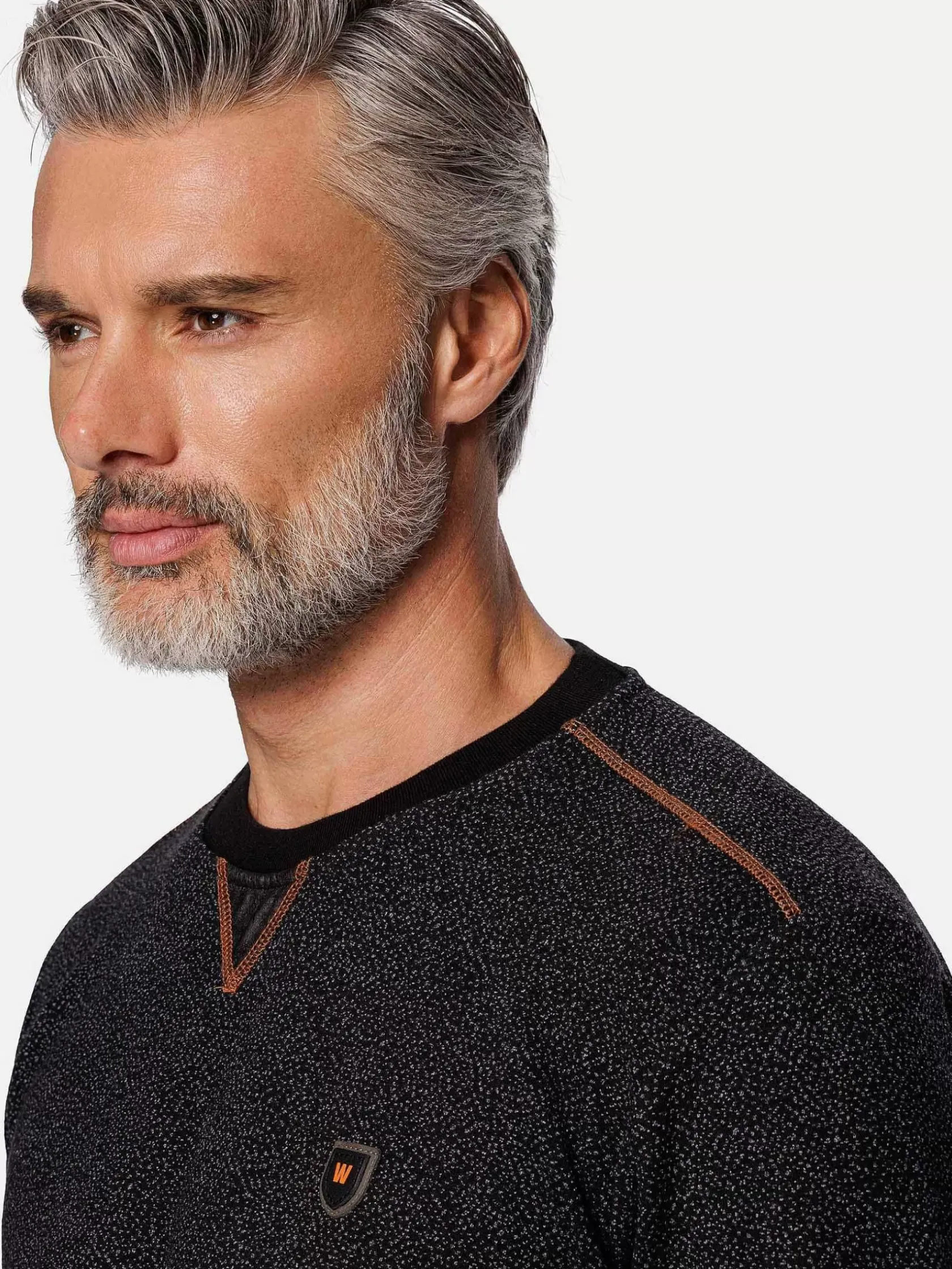 Wam Denim Sweaters|Phonix Crewneck Black Sweater