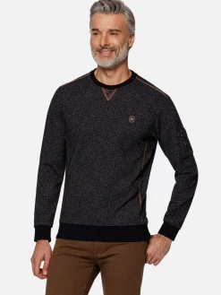 Wam Denim Sweaters|Phonix Crewneck Black Sweater