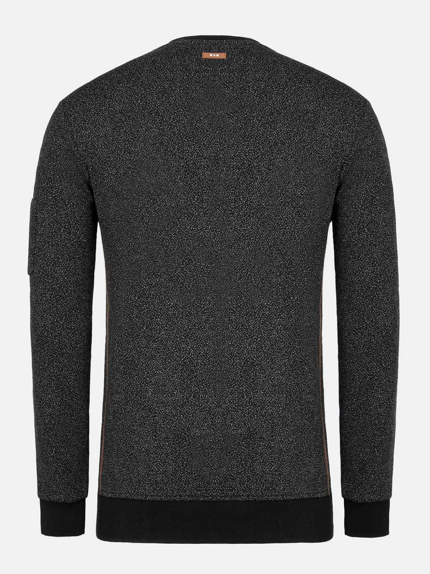 Wam Denim Sweaters|Phonix Crewneck Black Sweater