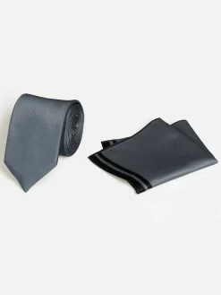 Wam Denim Stropdassen|Pierce Grey Tie