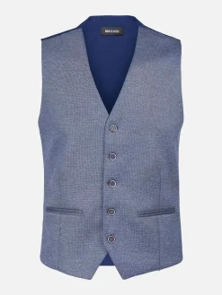 Wam Denim Gilets|Plaid Vest Fabian Blue