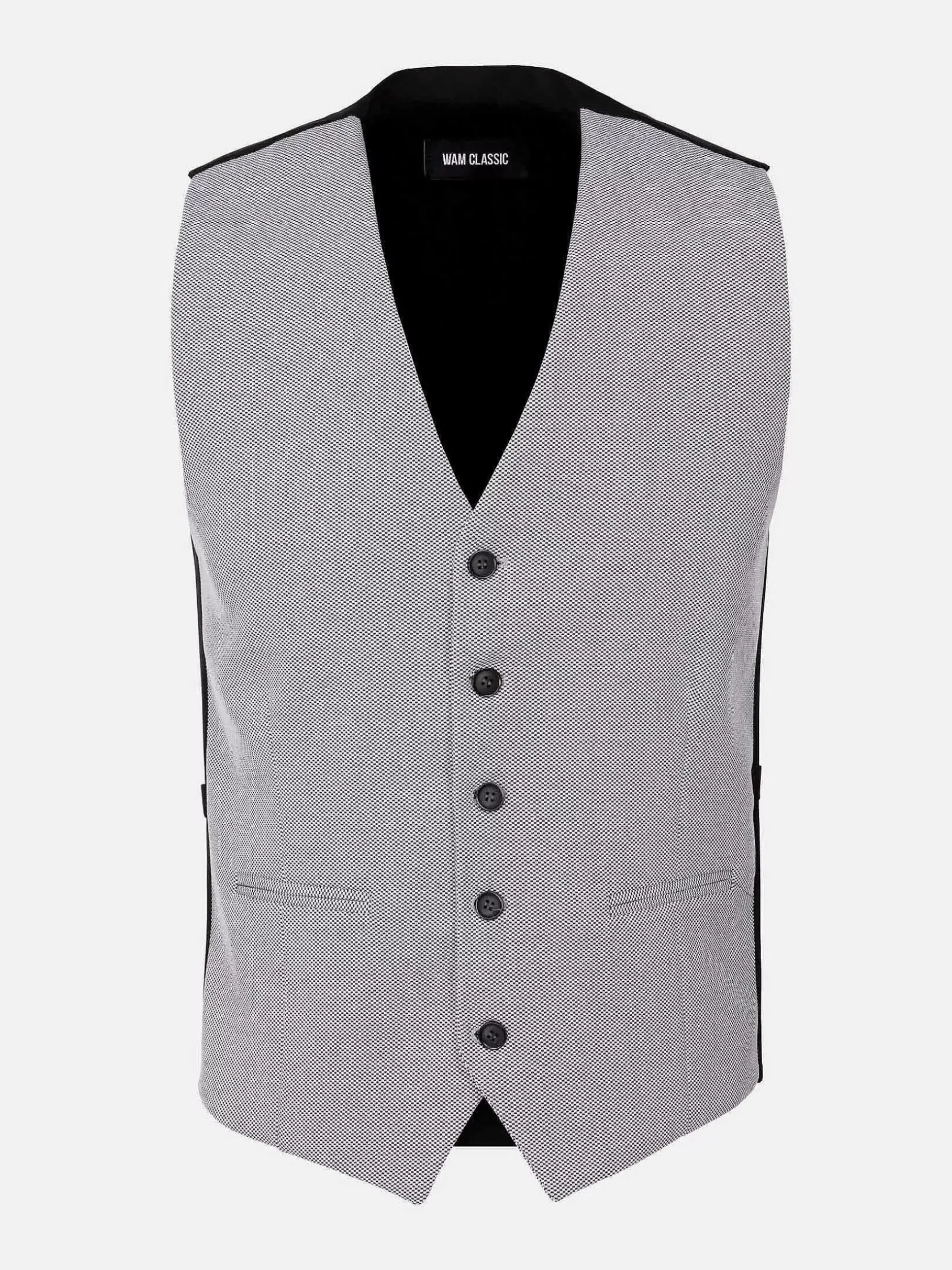 Wam Denim Gilets|Plaid Vest 70067 Nolan Grey