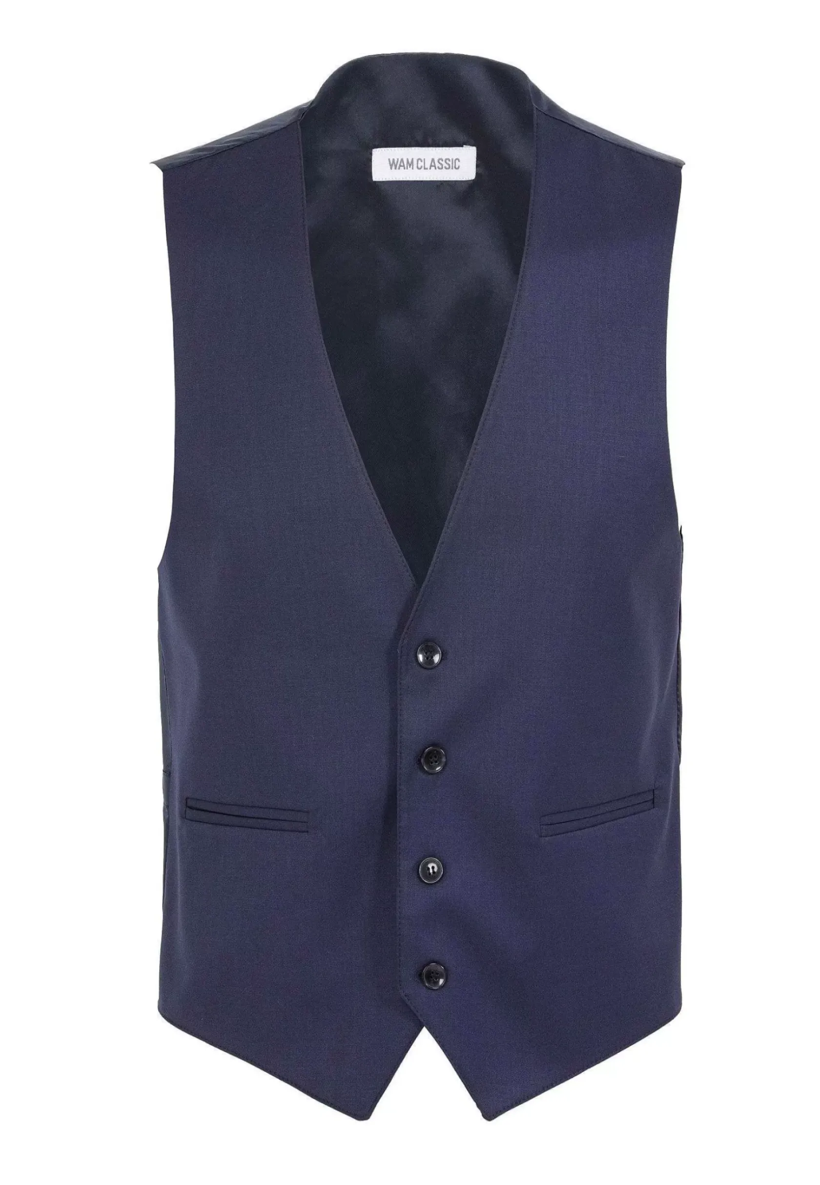 Wam Denim Gilets|Plaid Vest 70071 Scotsville Navy