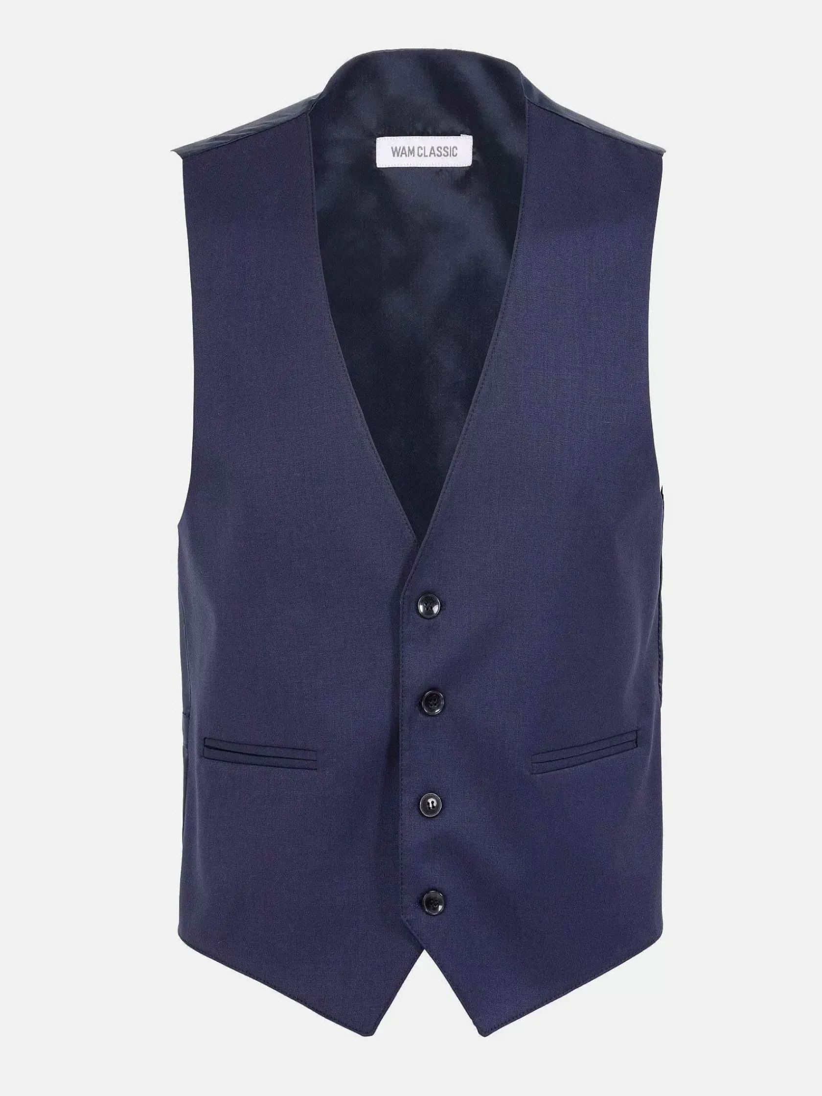 Wam Denim Gilets|Plaid Vest 70071 Scotsville Navy