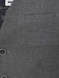 Wam Denim Gilets|Plaid Vest 74111 Strazburg Anthracite