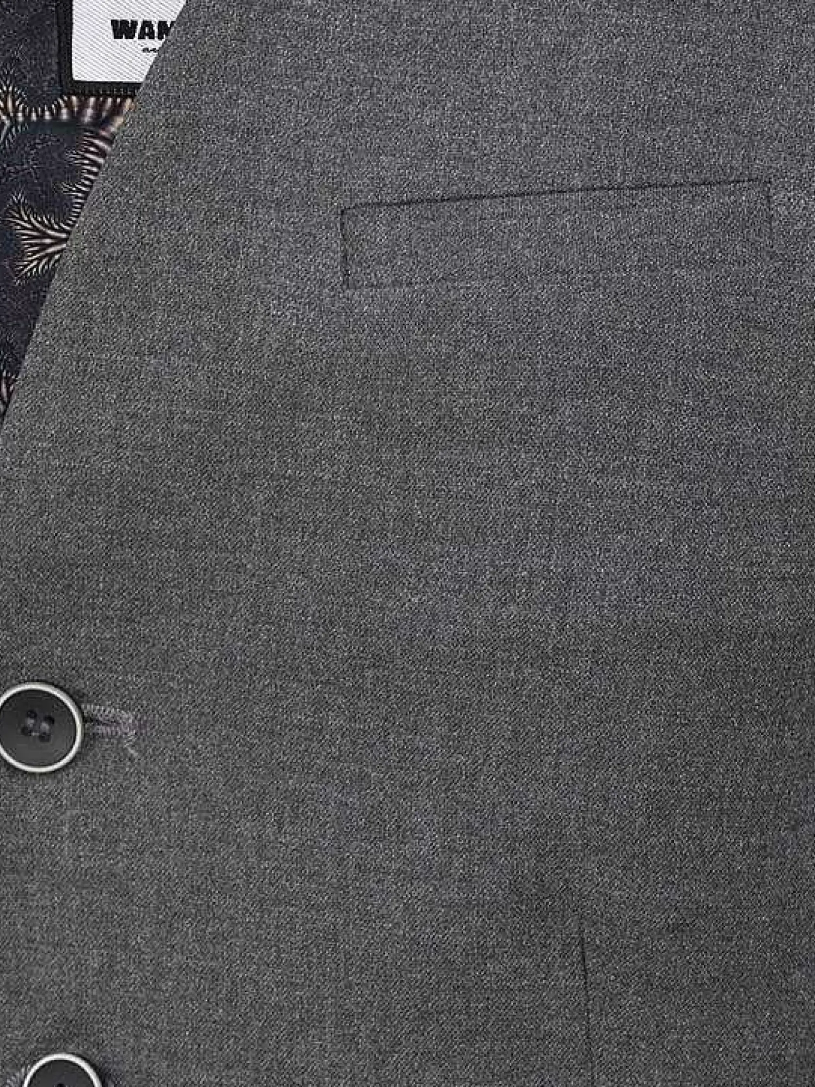 Wam Denim Gilets|Plaid Vest 74111 Strazburg Anthracite