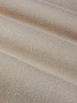 Wam Denim Sweaters|Polo Collared Beige Sweater