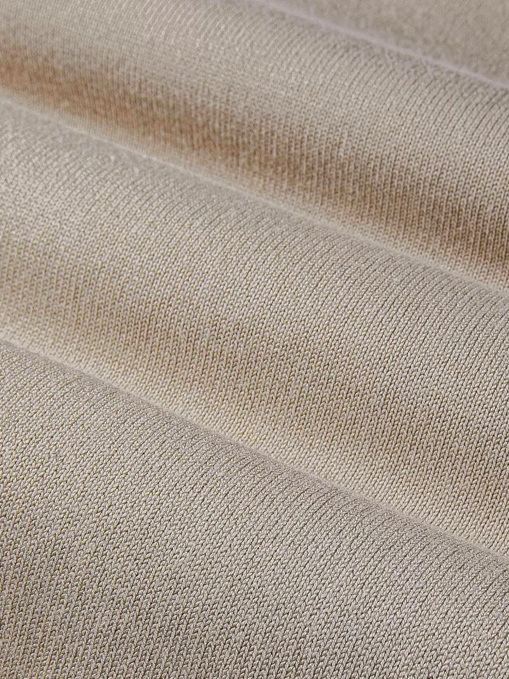Wam Denim Sweaters|Polo Collared Beige Sweater
