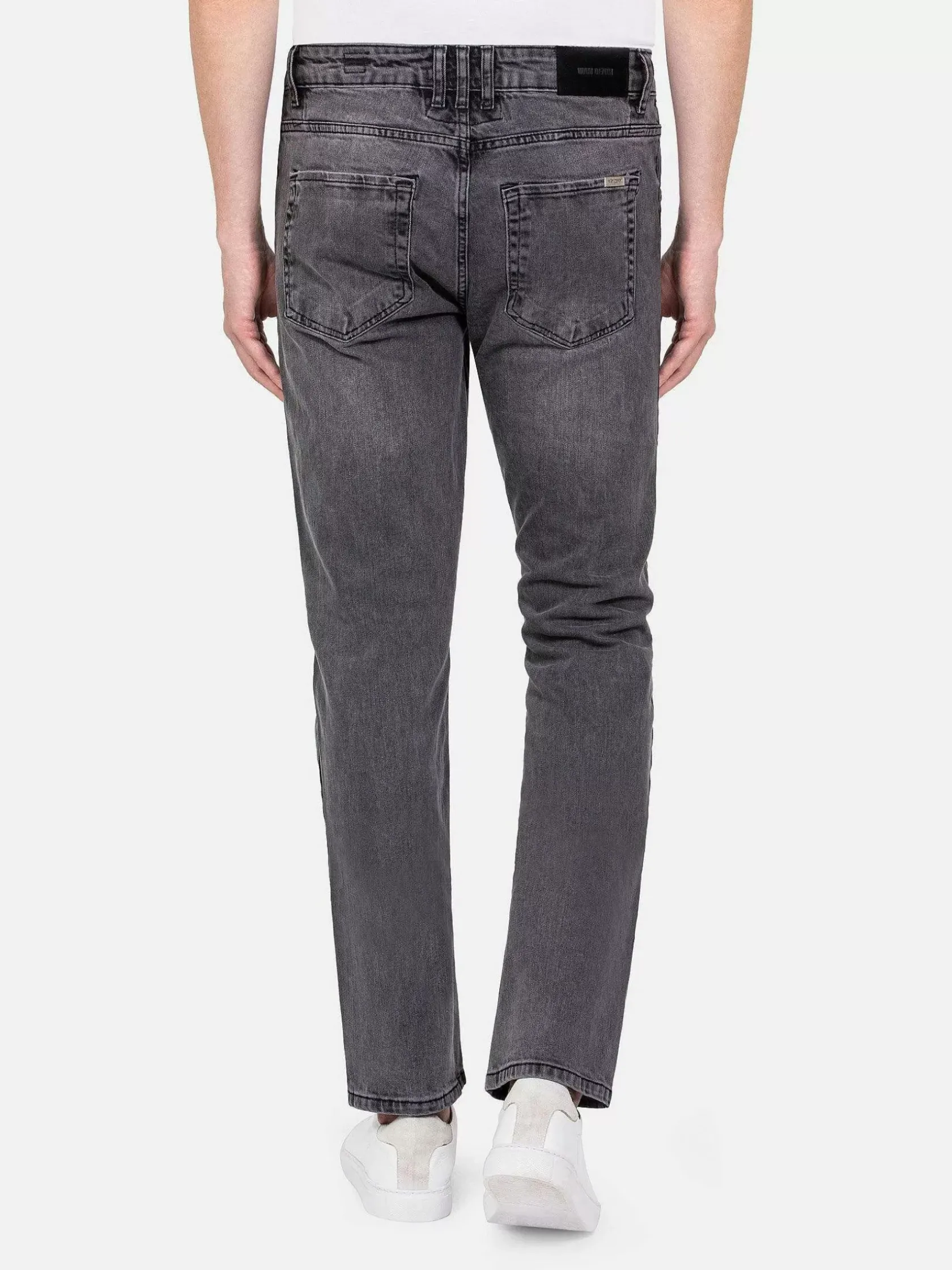 Wam Denim Jeans|Rance Regular Fit Anthracite Faded Jeans