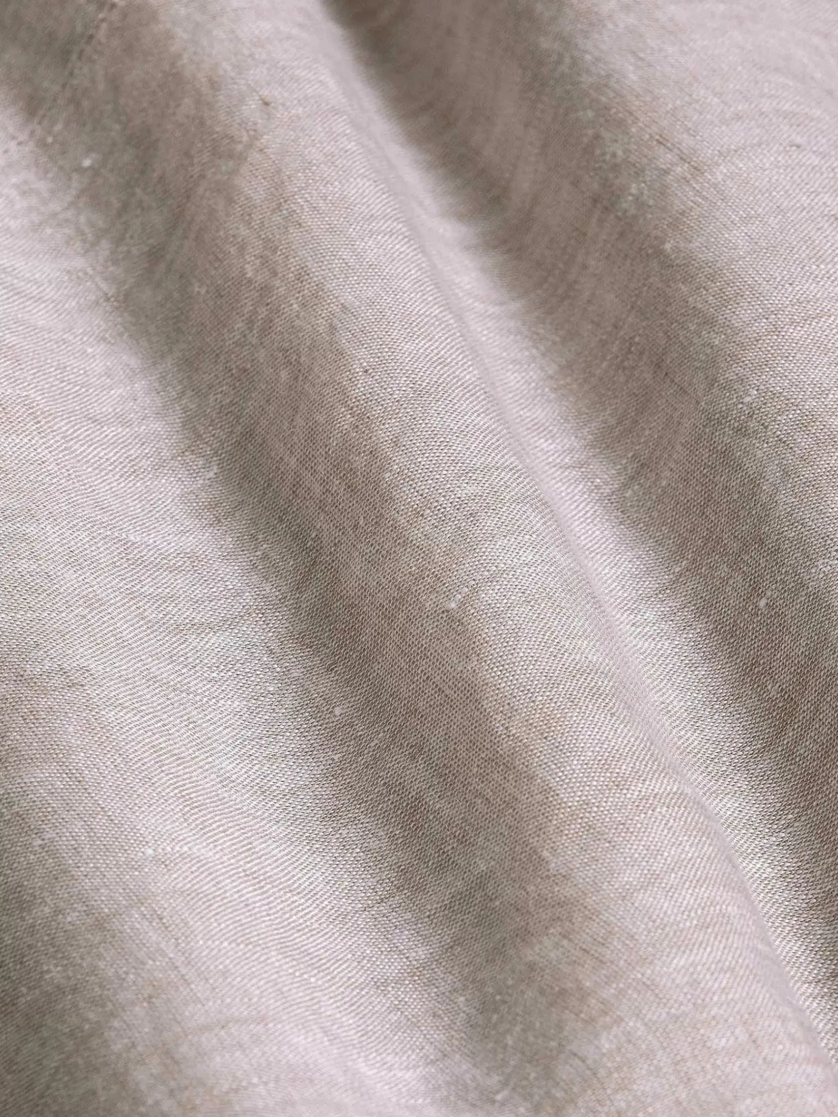 Wam Denim Overhemd Lange Mouwen|Redention Linen Beige Overhemd Lange Mouw
